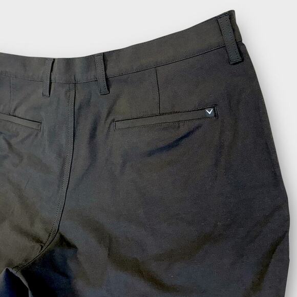 Callaway Classic Chino Casual Golf Shorts Stretchy Size 38 Dark Brown Flat Front - Picture 7 of 12